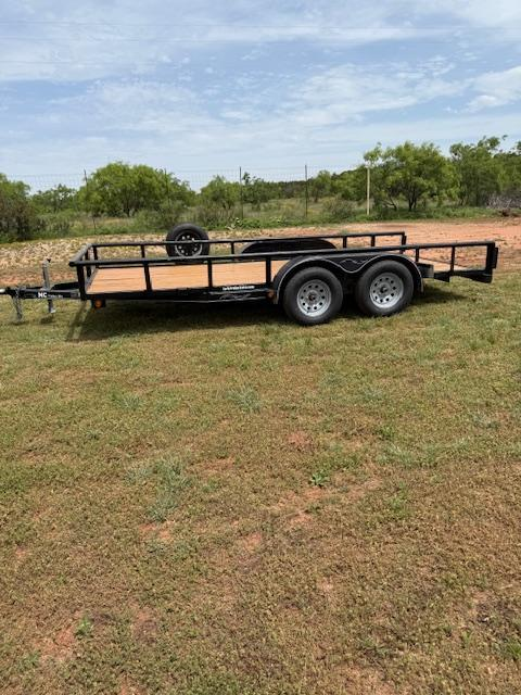 16ft utility trailer for rent in Tuscola TX - Big Tex construction with treated wood floor and ramp gate ideal for landscaping and equipment hauling